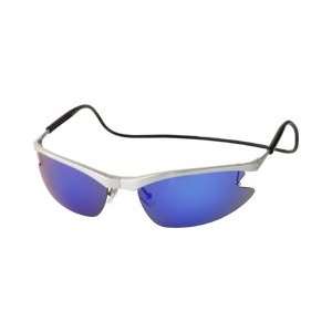   Sunglasses with Interchangeable Lens, Silver Frame/Silver Head Band