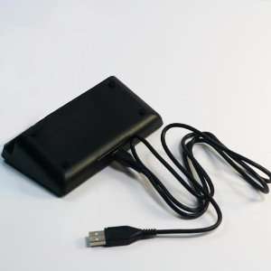  Black Phone Charger Battery USB Cable for HTC Flyer (Twin USB 