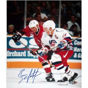  Brian Leetch   Team USA vs. Gretzky   Autographed 16x20 