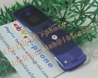 MOTOROLA V3i RAZR Mobile Cell Phone Unlocked Blue +Gift 0723755930704 