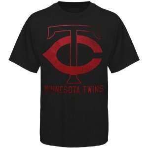 Majestic Minnesota Twins Winning Sign T Shirt   Black 
