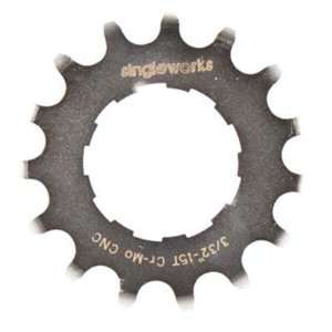  Singleworks Single Speed Bicycle Cog   Silver   3/32 inch 