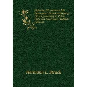   AusdrÃ¼cke (Yiddish Edition) Hermann L. Strack  Books