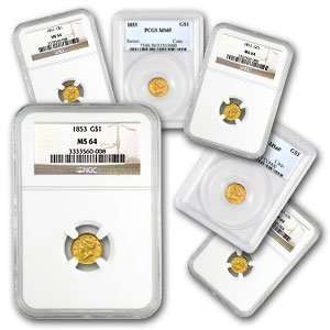   Liberty Head Gold Coins (Type 1)   MS 64 NGC or PCGS 