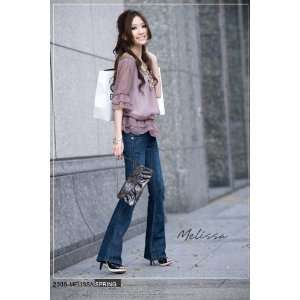  JAPANESE Fashion 1/2 Sleeves Chiffon Thin Victoria Style 