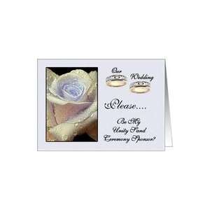   Wedding / Invitation / Please be my Unity Sand Ceremony Sponsor? Card