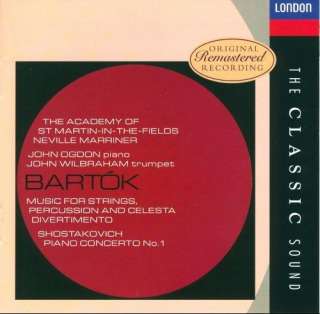   ; Piano Concerto 1 Bartok, Shostakovich, Ogdon, Marriner, Asmf