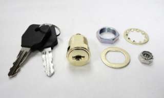    On Replacement Cylinder Cyl Lock New Gun Cabinet Safe Storage 2 keys