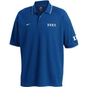  Nike Duke Blue Devils Royal Blue Power Sweep Polo Sports 