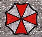 RESIDENT EVIL UMBRELLA CORP TAG PATCH RED BLACK  
