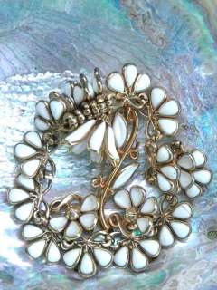   POURED GLASS FLOWER PARURE Necklace Earrings Brooch Pat Pending  