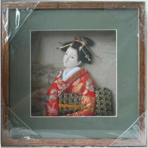  Japanese Geisha Frame Red Kimono (SS28)