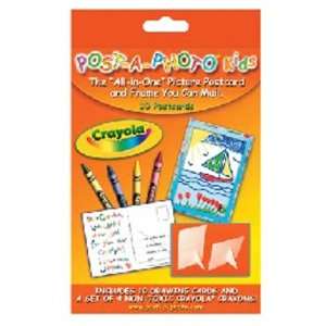  Crayola Post A Photo Kids Picture Postcard & Frame 10 Pack 