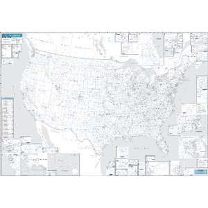  United States, USA City County Business and Marketing Map 