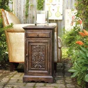  Melange Annika Accent Table in Rustic Cherry Furniture 