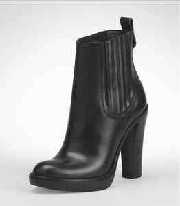   Tory Burch Troy Elastic Ankle Boots Booties Black Leather $450   7
