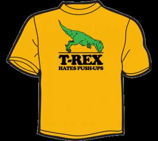 REX HATES PUSH UPS T Shirt M funny vtg 80s threadless  