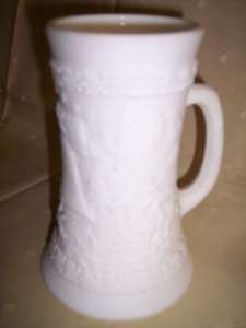 Fenton Proclaim Liberty White Mug Milk Glass Vintage  