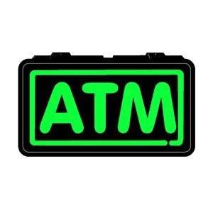  Green ATM Backlit Lighted Imitation Neon Sign