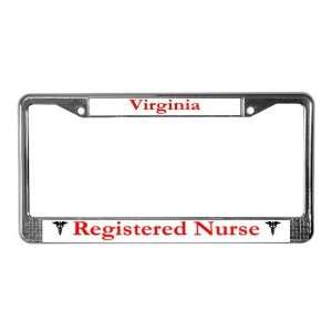  Virginia Registered Nurse License Plate Frame by  