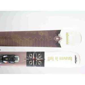  Used Atomic Heaven N Hell Snow Ski with Binding 153cm A+ 