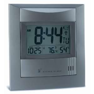  Digiview RCW78W Atomic Wall Clock with Indoor Temperature 