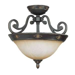  Nuvo Brussells Traditional Close to Ceiling Semi Flush 