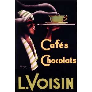 CAFES CHOCOLATS L. VOISON COFFEE HOT CHOCOLATE FRENCH PARIS SMALL 