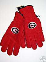 University of Georgia Bulldogs Fleece Gloves   Size L  