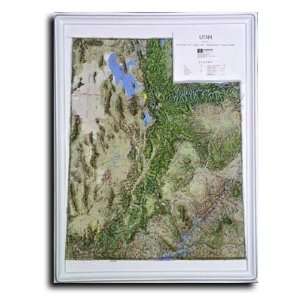  Utah Topographic Relief Map 
