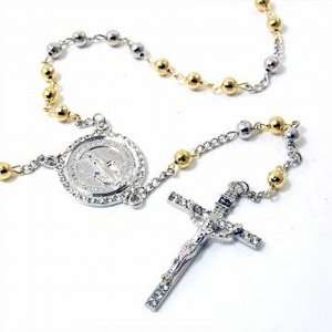   and Gold Plated 28 Beaded Rosary Necklace Fashion Jewelry Jewelry
