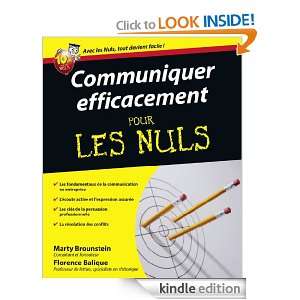 Communiquer efficacement Pour les Nuls (French Edition) Marty 