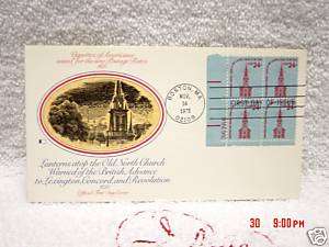 FDC Stamp Cover OLD NORTH CHURCH BOSTON 1975 .24  