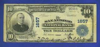 10 1902 **SAN ANTONIO TEXAS** National Bank Note   