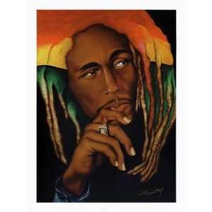  One Love Bob Marley by Gerald Ivey. Size 21.00 X 29.00 