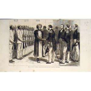  British Naval Officer Sultan Zanzibar Africa Print 1878 