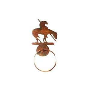  End of the Trail Metal Bath Towel Ring: Home & Kitchen