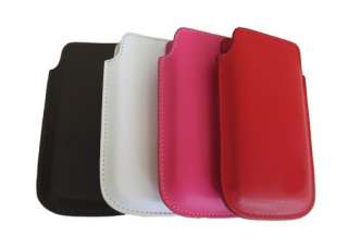 Genuine Leather Pouch Case Skin Cover Protector Apple iPhone 4G  