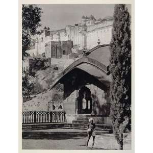  1928 Amber Palace Mogul Mughal Hindu Architecture India 