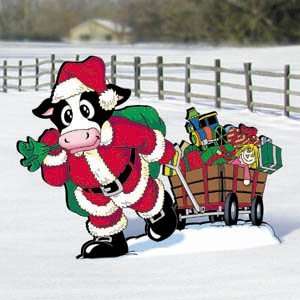    Pattern for Wholly Cow   Christmas Wagon Patio, Lawn & Garden