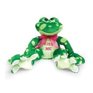    Green Kiss Me Polka Dot Frog 7.5 Plush [Toy] Toys & Games