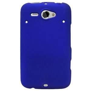  HTC Status/Chacha Rubberized Hard Protector Case   Blue 