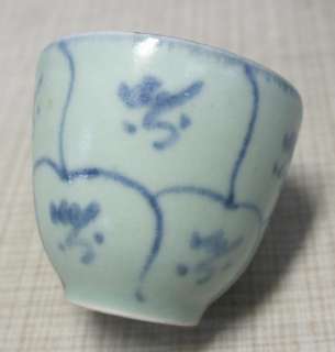  blue and white porcelain ware SENCHA tea cup Appropriate work  