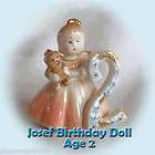 Josef Originals Birthday Doll, Josef Angel, 2 Yr w/Hang Tag 24K Gold 