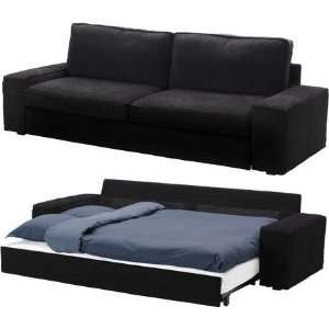 Ikea Kivik 3 Seat Sofa Bed Slipcover Sleeper Cover, Tranas Black 