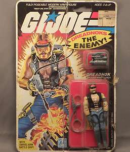 Vintage 1985 Carded GI Joe ARAH Action Figure Cobra Dreadnok Torch MOC 