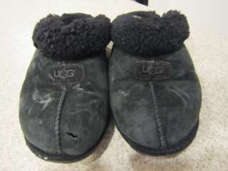 Ugg Australia Black Coquette Slippers Well Used Size 7 U.S. 38 EUR 