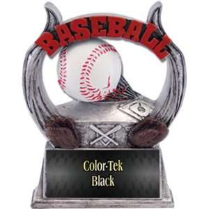  Awards 6 Custom Baseball Ultimate Resin Trophy BLACK COLOR TEK PLATE 