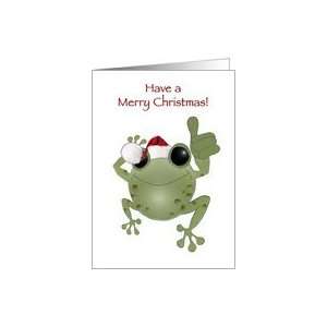  Merry Christmas. Toadally Awesome Cartoon toad Card 