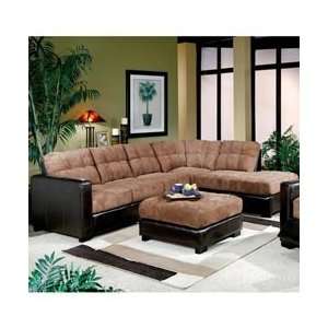   Two Tone Right Arm Facing Chaise Sectional Sofa by 
